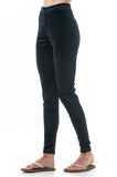 Plain Velvet Velour Elasticized Waistband Legging Pants