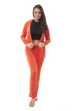 Velour Classic Hoodie Sweat Suit Jacket and Pants Set Velvet Tracksuit with Pockets1