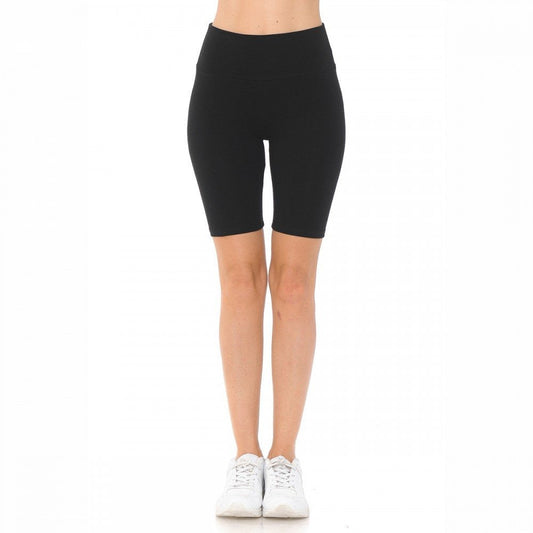Women's High Waist Knit Bike Shorts