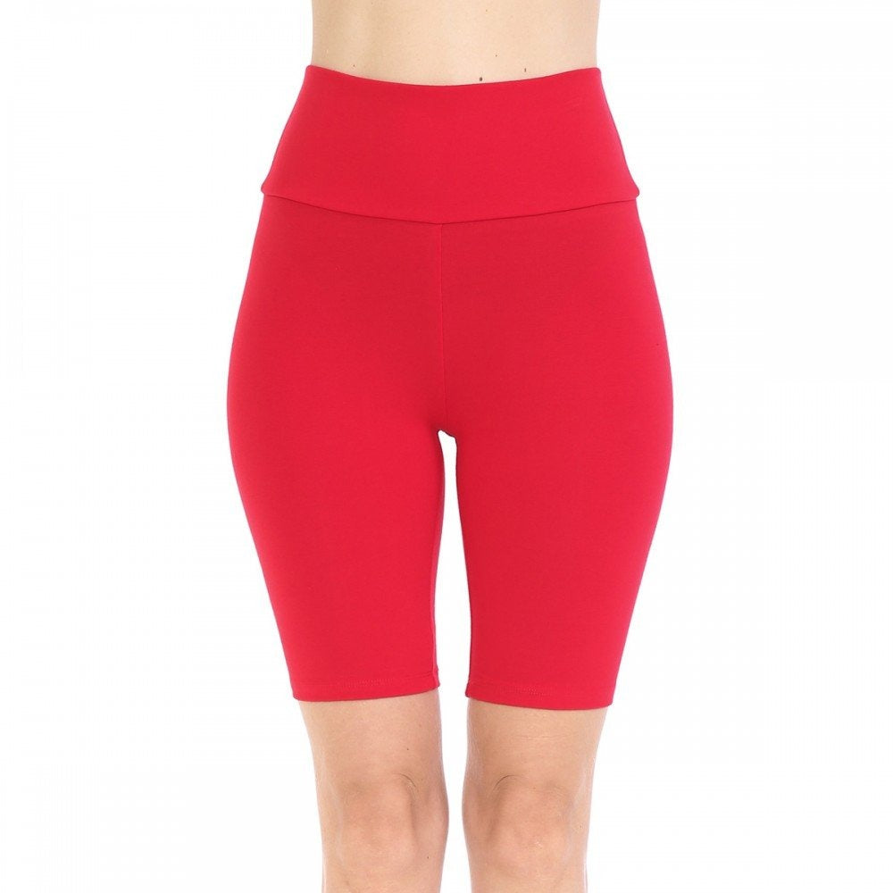 Women's High Waist Knit Bike Shorts