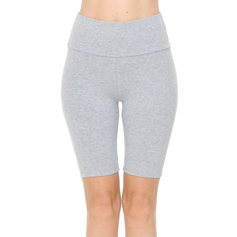 Women's High Waist Knit Bike Shorts