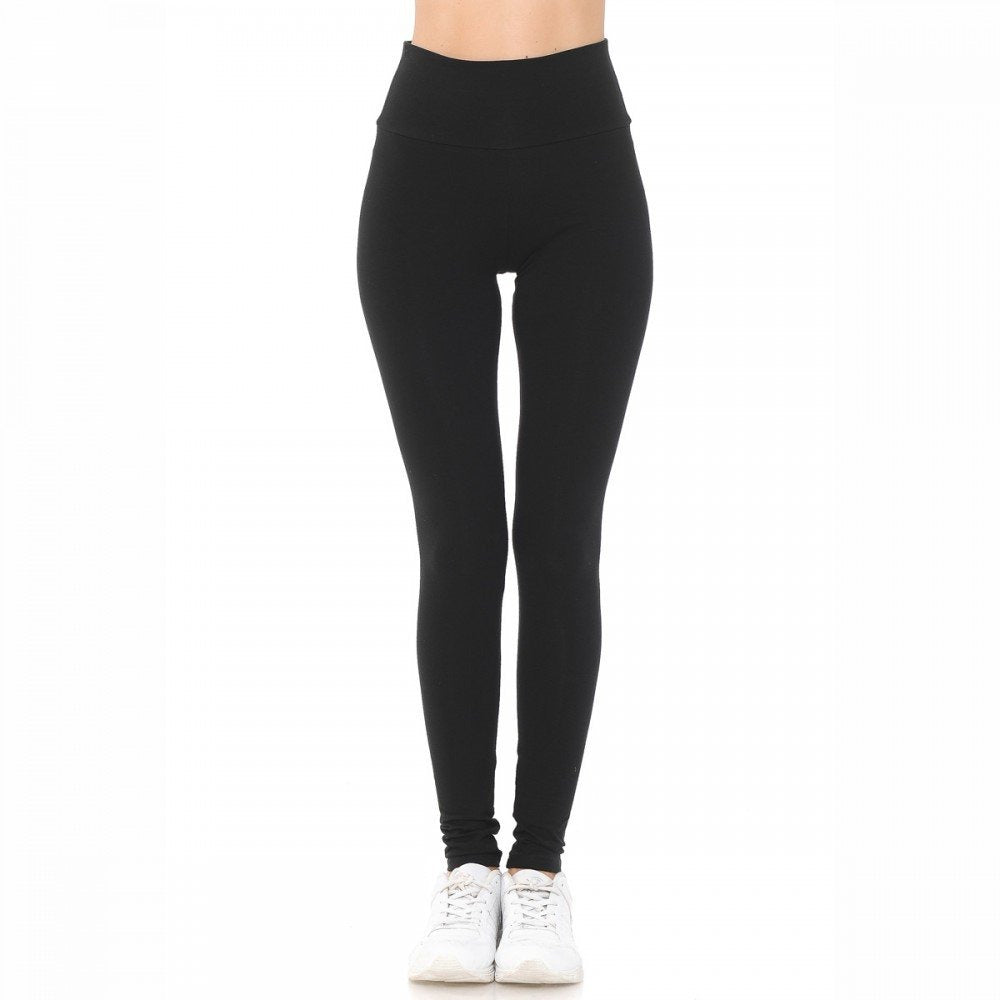 Women's Women's High Waist Cotton Skinny Knit Leggings Yoga Pant