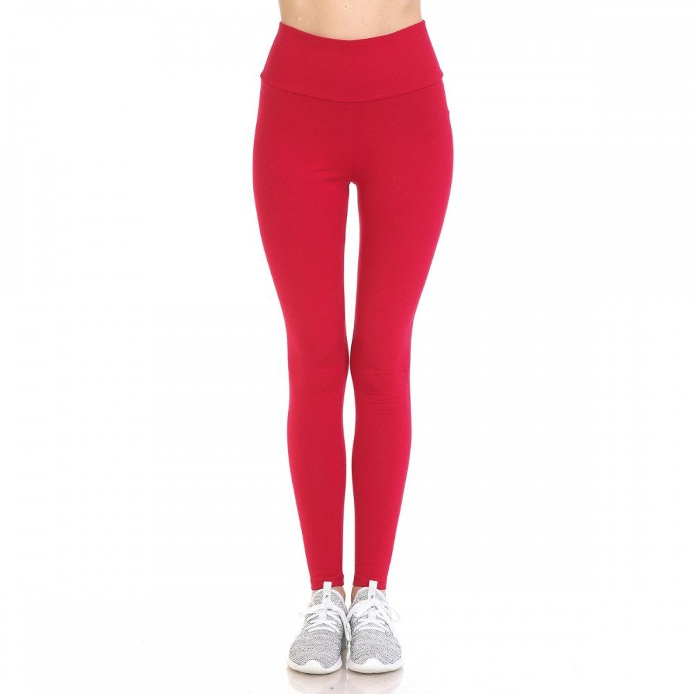 Women's Women's High Waist Cotton Skinny Knit Leggings Yoga Pant