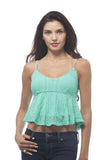 Hollywood Star Fashion Baby Doll cami Crop Top with adjustable straps