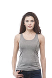 Active Wear tank top with bra and adjustable straps with mesh insert on back (Large, Black)