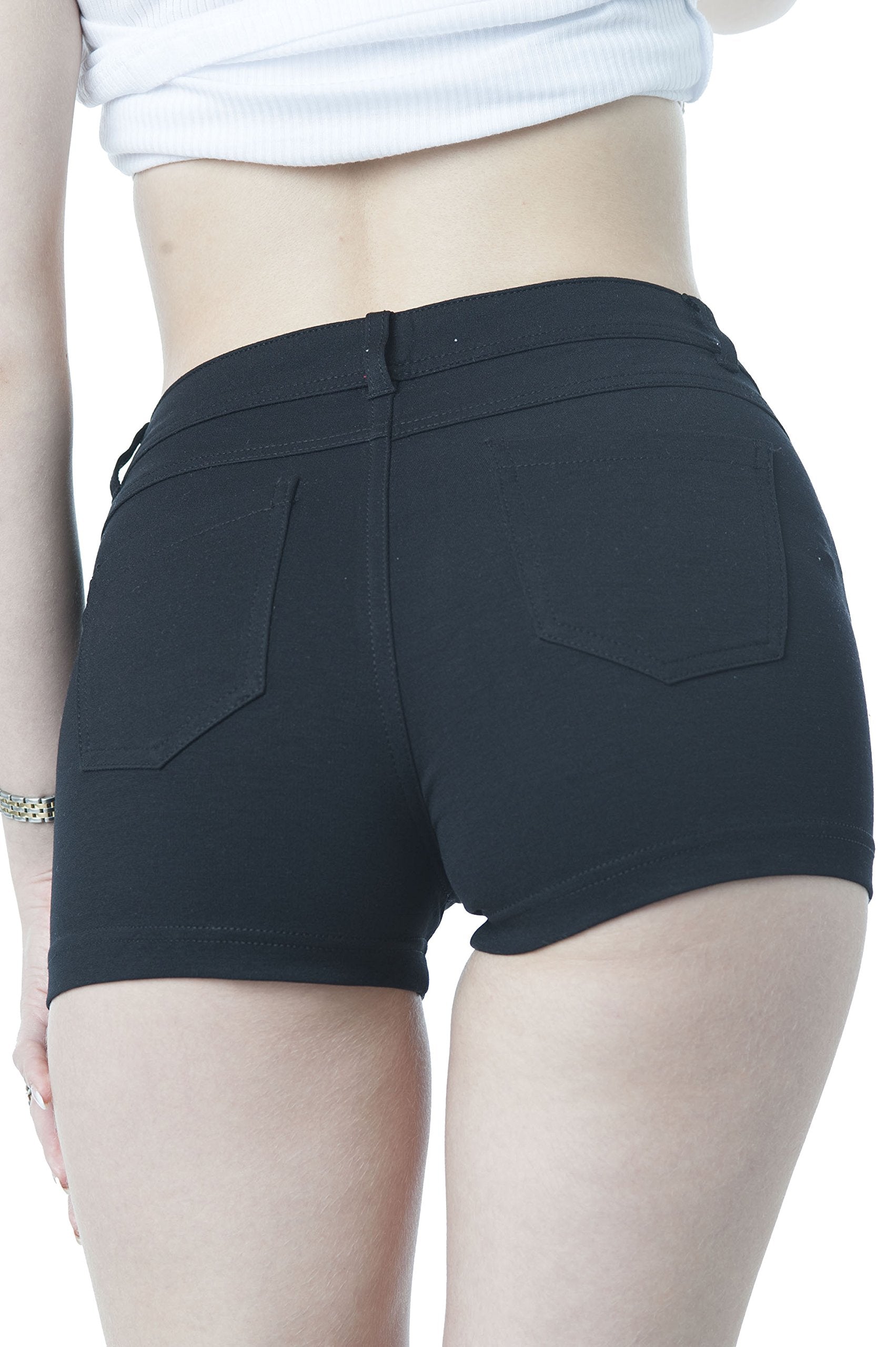 Solid 5 Pocket Spandex Short