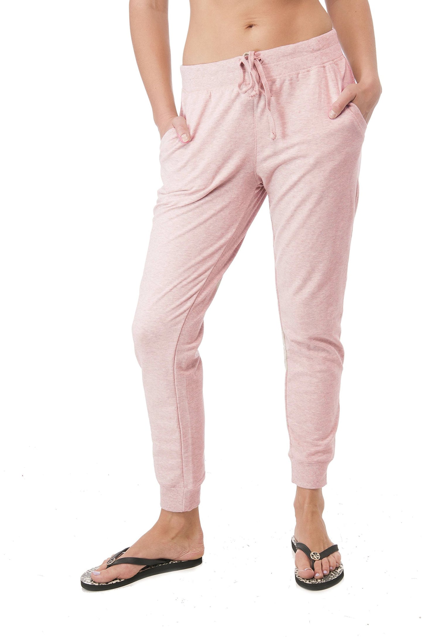 Drawstring French Terry Joggers/ Jogging Pants With Front Pockets