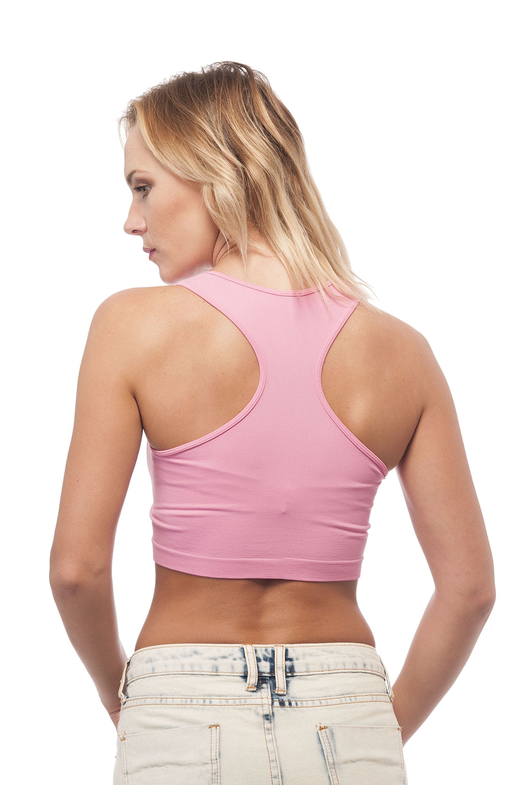 Hollywood Star Fashion Sleeveless Racer Back Crop Top