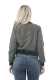 Fur Lining Bomber Jacket with Patches