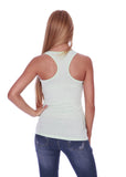 Hollywood Star Fashion Women's Racerback Stretch Long Tee Basic Top