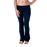 Hollywood Star Fashion Women's Slimming Foldover Bootleg Flare Yoga Pants