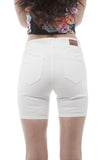 distressed Loose fit boy friend shorts with front zipper pockets