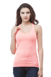 Hollywood Star Fashion Racer Back Work Out Tank Top with Bra Pad