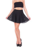 Hollywood Star Fashion Women's Lace Circle Cotton Mini Skirt