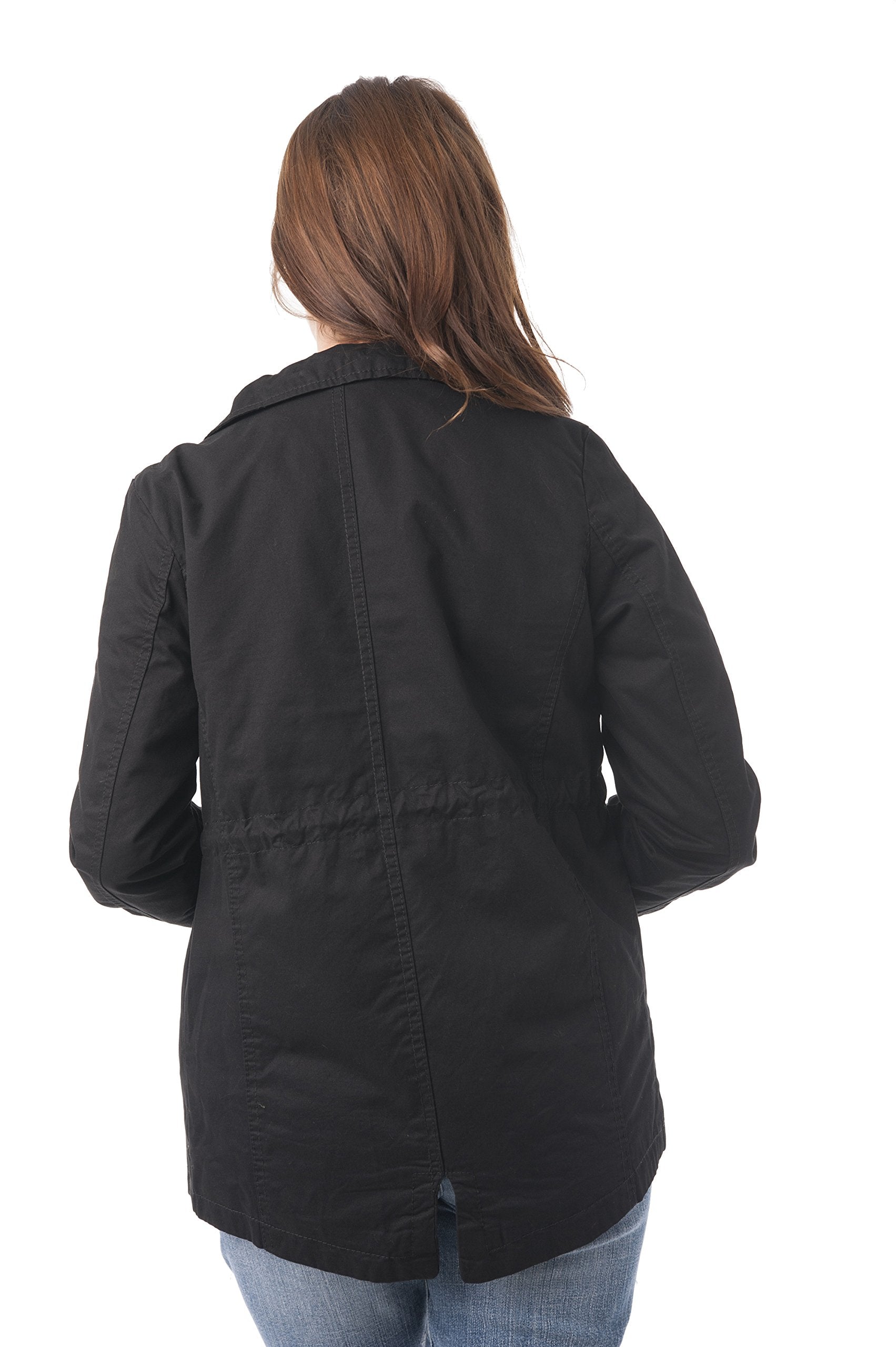Classic Drawstring Utility Military Jacket
