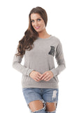 Crew Neck Long Sleeve "A" Sweater Top