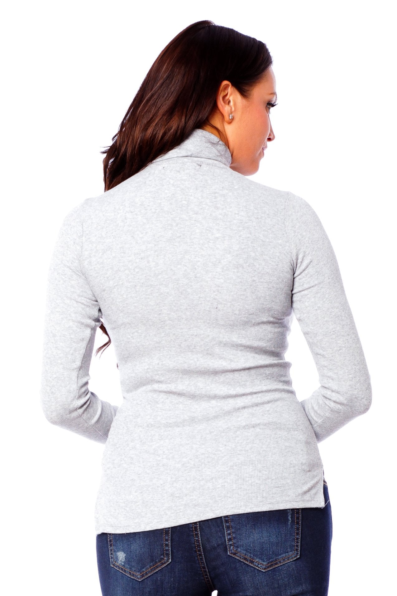 Hollywood Star Fashion Long Sleeve High Turtle Neck Top