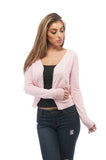 Hollywood Star Fashion Sexy Cardigan Sweater Knit V Neck Long Sleeves