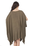 Solid Over Sized Poncho