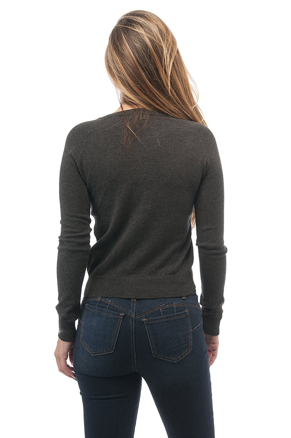 Women's Cardigan Sweater Knit V Neck Long Sleeves