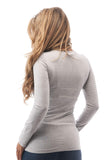 Khanomak Women's Basic Long Sleeve Scoop Neck Plus Size Shirt Top