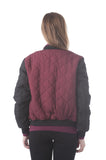 Quilted Contrast Bomber Padding Jacket