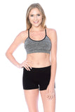Women's Work Out Workout Gym Spaced Dyed Racer Back Sports Bra