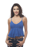 Hollywood Star Fashion Baby Doll cami Crop Top with adjustable straps