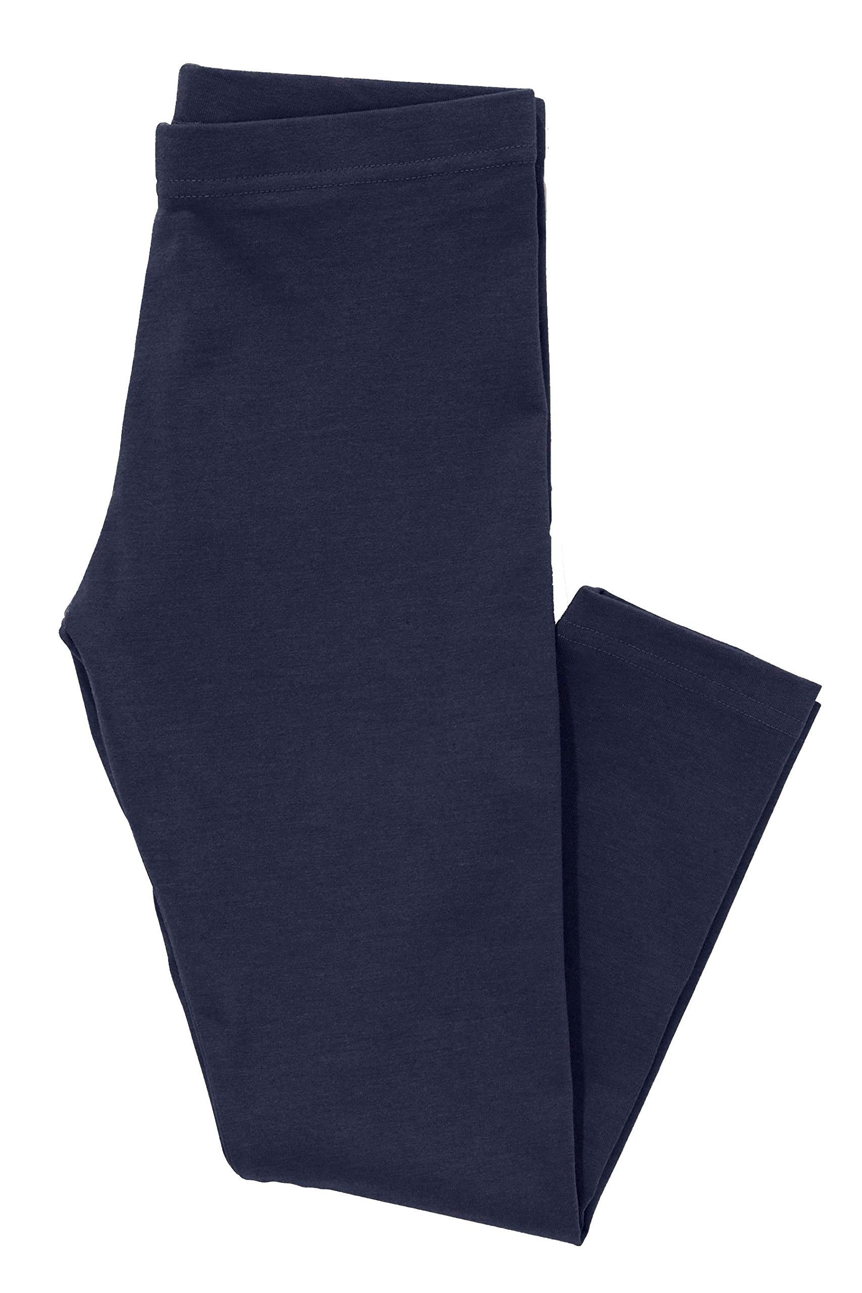 Khanomak Kids Girls full Length Cotton Leggings Tights pants (Sizes 2T- 12 Yrs)