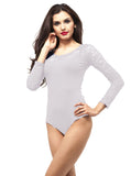 Hollywood Star Fashion Sweet Heart floral lace long sleeve leotard one piece Plus Size