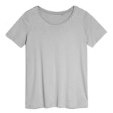 Women's Short Sleeve Crewneck Tee T Shirt Cotton Top