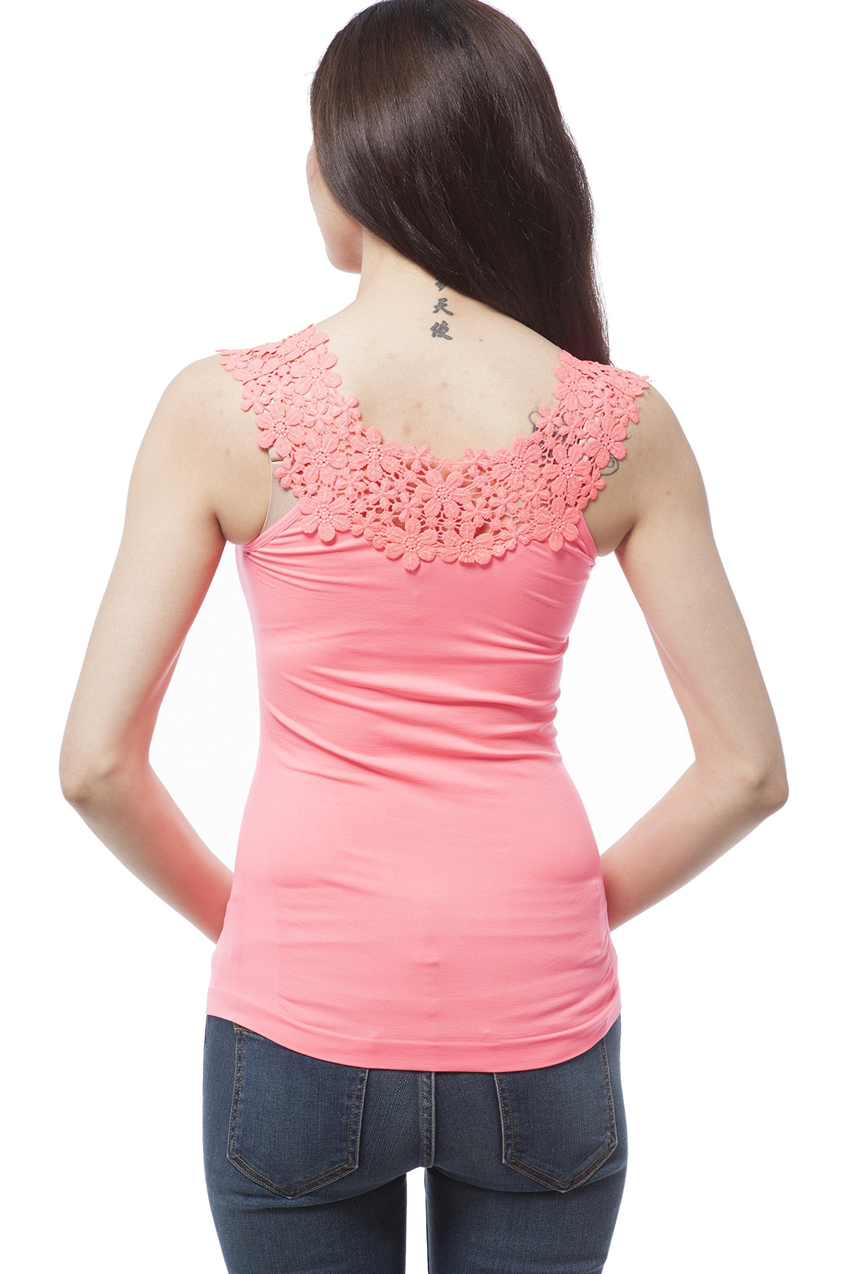 Hollywood Star Fashion Plain One Size Lace Trim On Top With Ribbed Sides