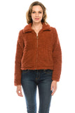 Women's Soft Faux Fur Fluffy Coat Lapel Fleece Fuzzy Shearling Jacket