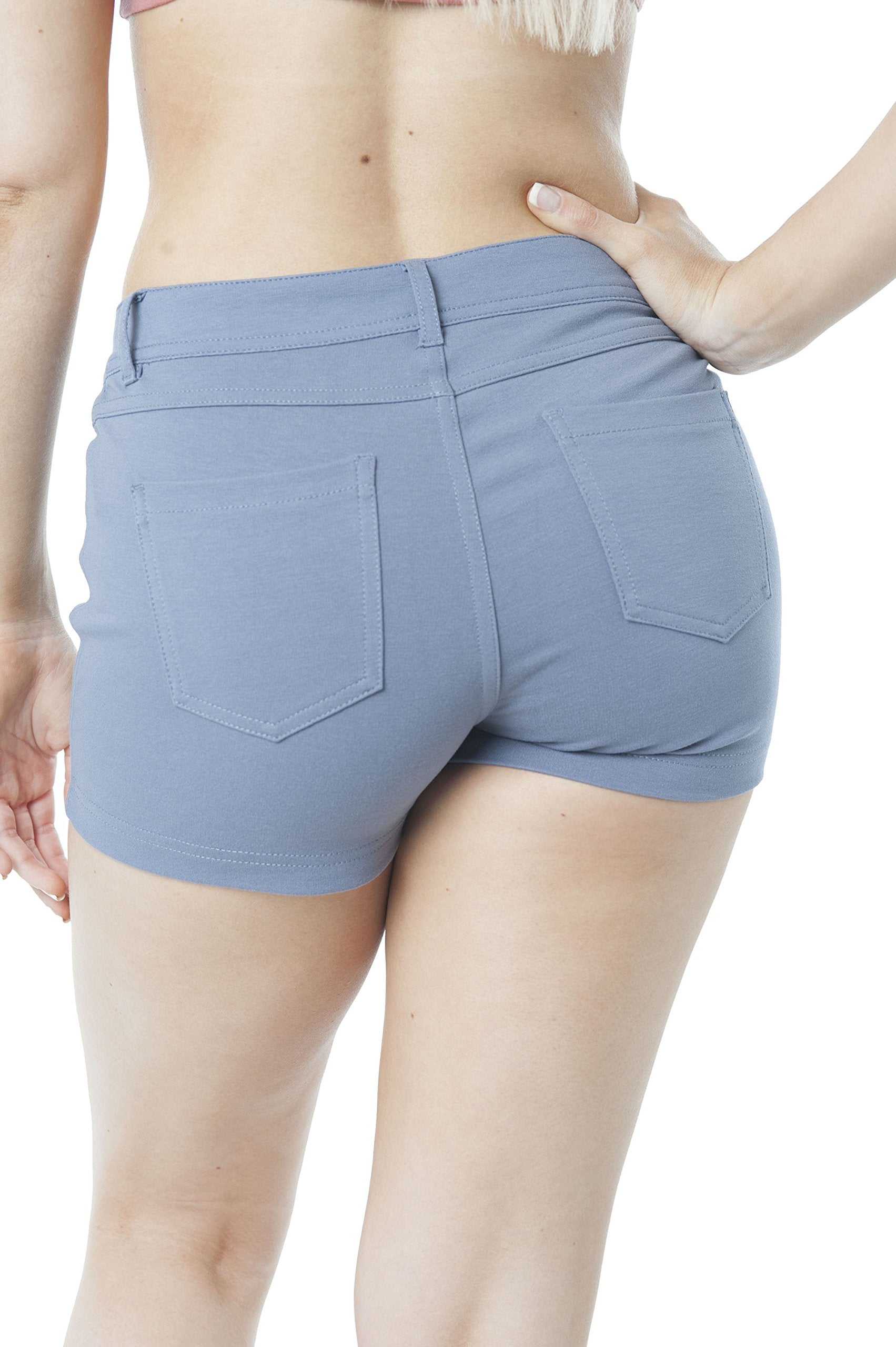 Solid 5 Pocket Spandex Short