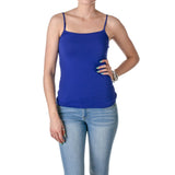 Hollywood Star Fashion Regular Length Spaghetti Strap Tank Top Camis Basic Camisole Cotton Plain Solid Color1