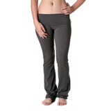 Hollywood Star Fashion Women's Slimming Foldover Bootleg Flare Yoga Pants