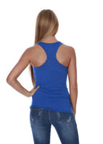 Hollywood Star Fashion Women's Racerback Stretch Long Tee Basic Top