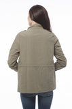 Womens Military Style Bomber Jacket Top