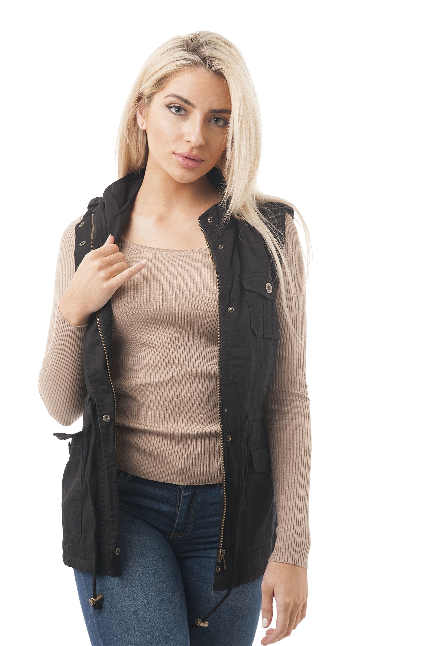 Anorak Vest With Fur Lining