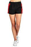 Khanomak Elastic Waist Snap-On With Side Contrast Button Tearaway Light Weight Shorts