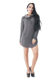 Baby Terry Hooded Long Sleeve Dress