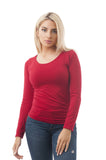 Long Sleeve Rounded Scoop Neck One size Top