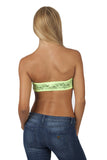 Hollywood Star Fashion Women's Lining Tube Crop Stretch Layer Lace Bandeau Top
