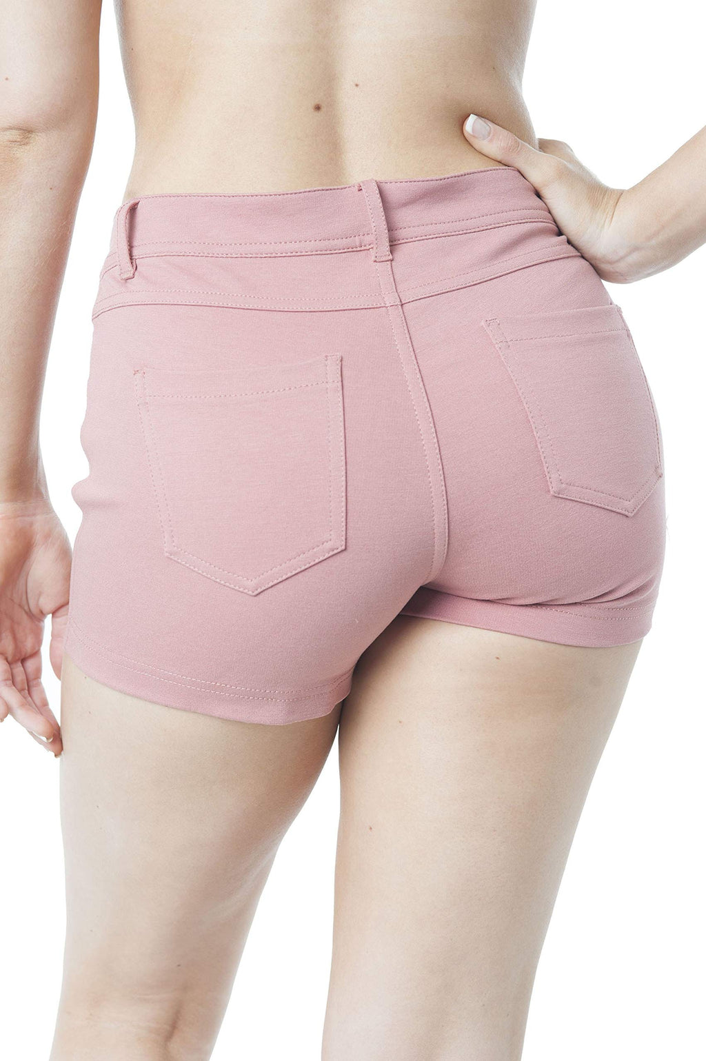 Solid 5 Pocket Spandex Short