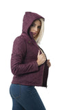 Khanomak Long Sleeve Quilted Hood Jacket With Faux Fur Lining