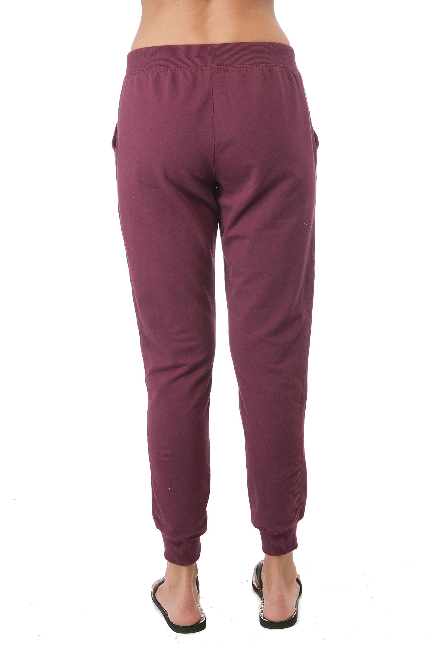 Drawstring French Terry Joggers/ Jogging Pants With Front Pockets