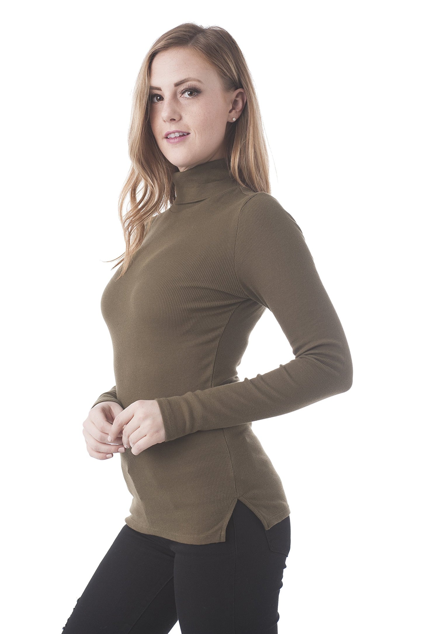 Hollywood Star Fashion Long Sleeve High Turtle Neck Top