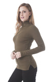 Hollywood Star Fashion Long Sleeve High Turtle Neck Top