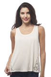 Sleeveless Side lace Flowy Racer Back Tank top