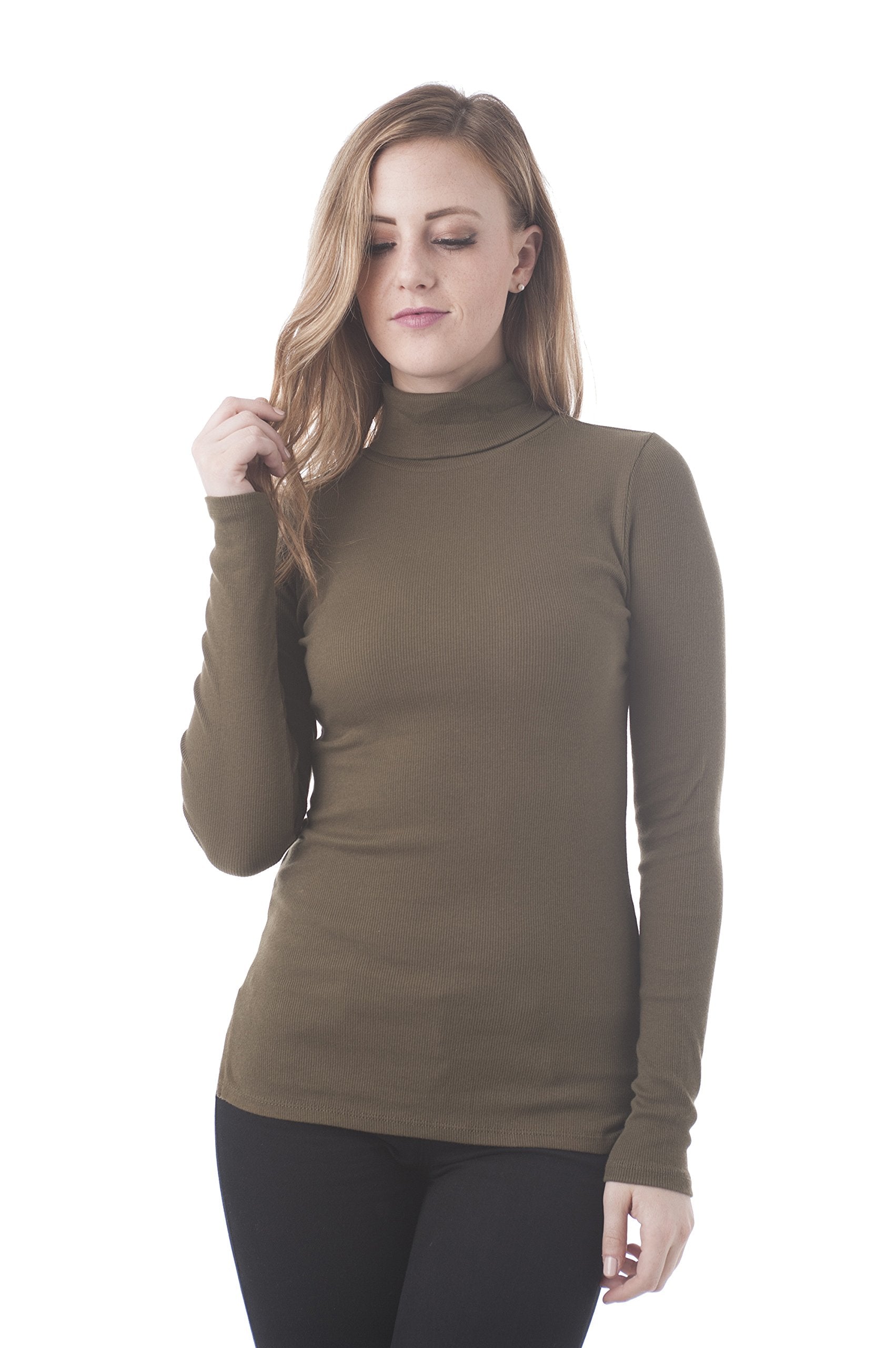 Hollywood Star Fashion Long Sleeve High Turtle Neck Top